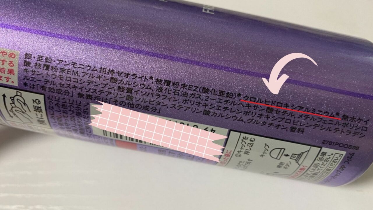 制汗剤に含まれる「危険成分」とは?