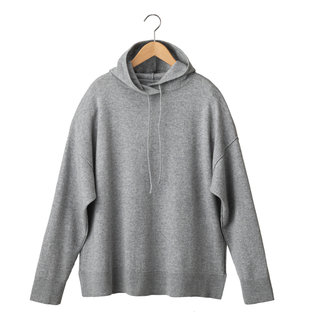 タドれるカシミヤ フーディーLサイズ