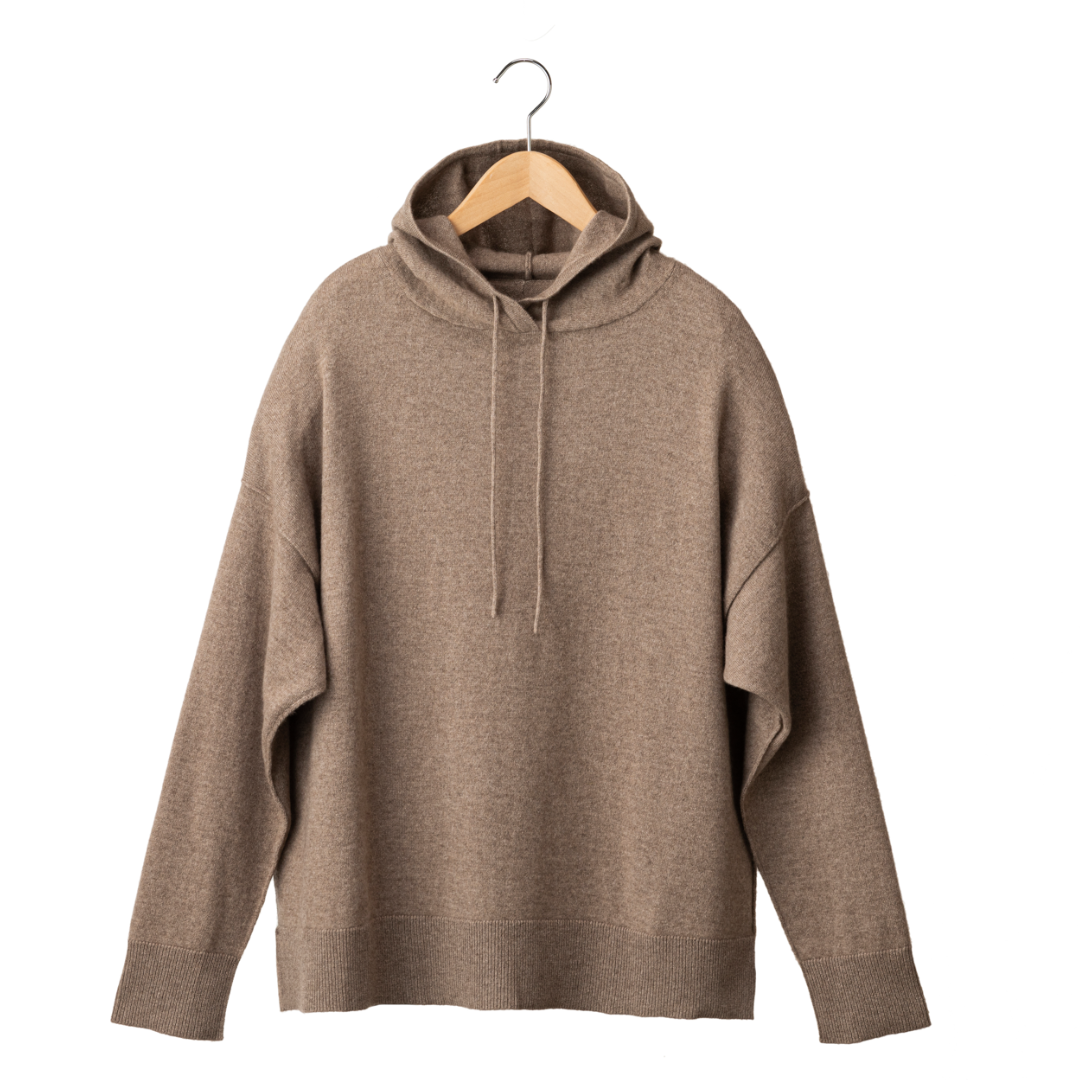 タドれるカシミヤ フーディーLサイズ