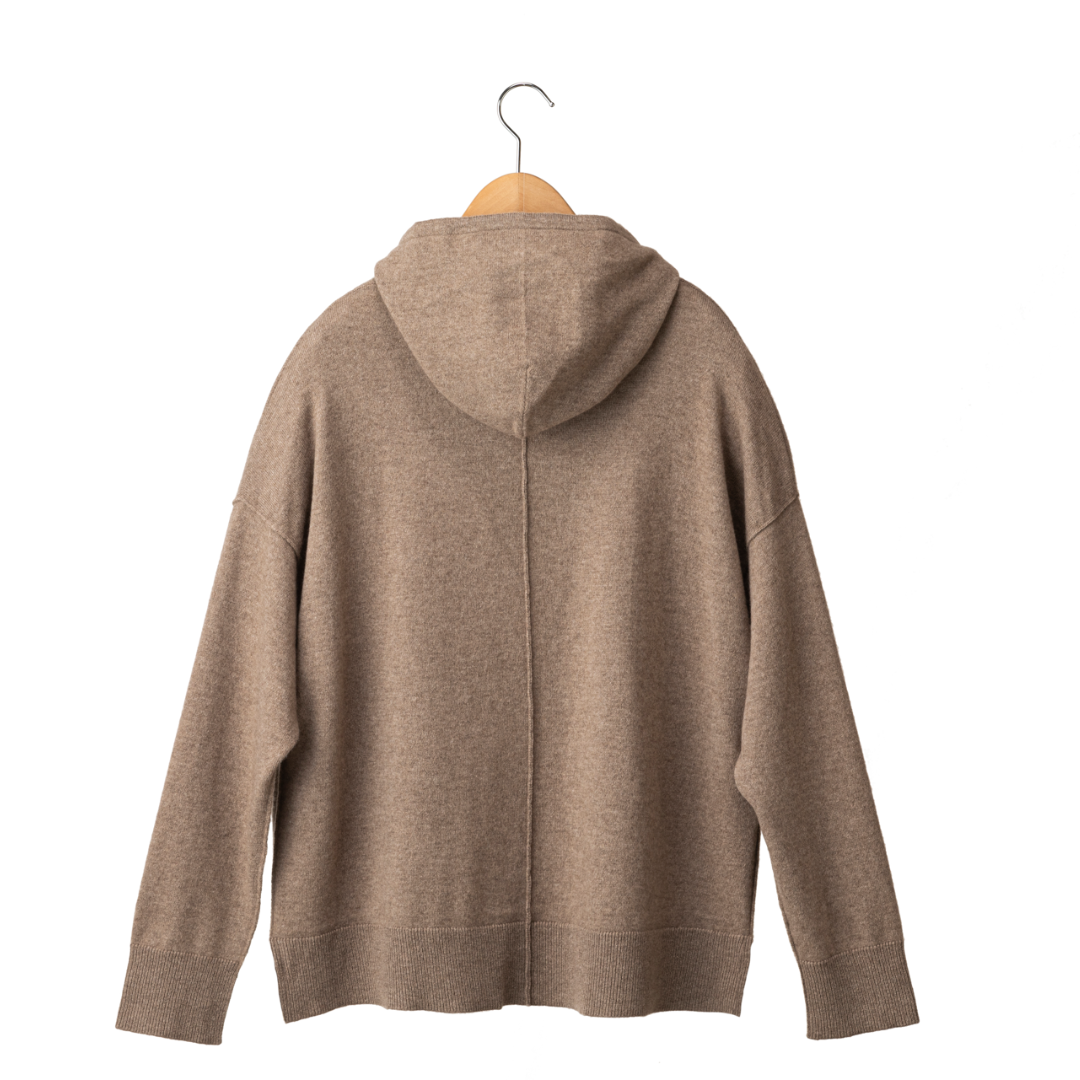 タドれるカシミヤ フーディーLサイズ