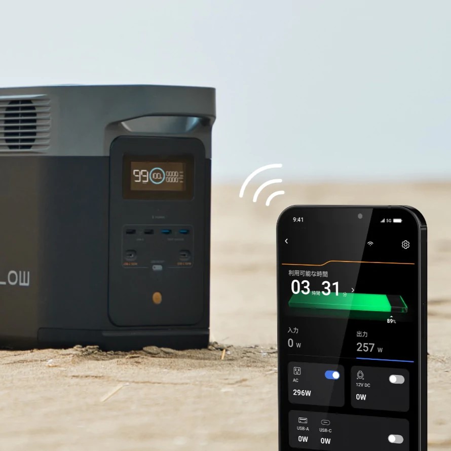EcoFlow大容量ポータブルバッテリー1,024Wh