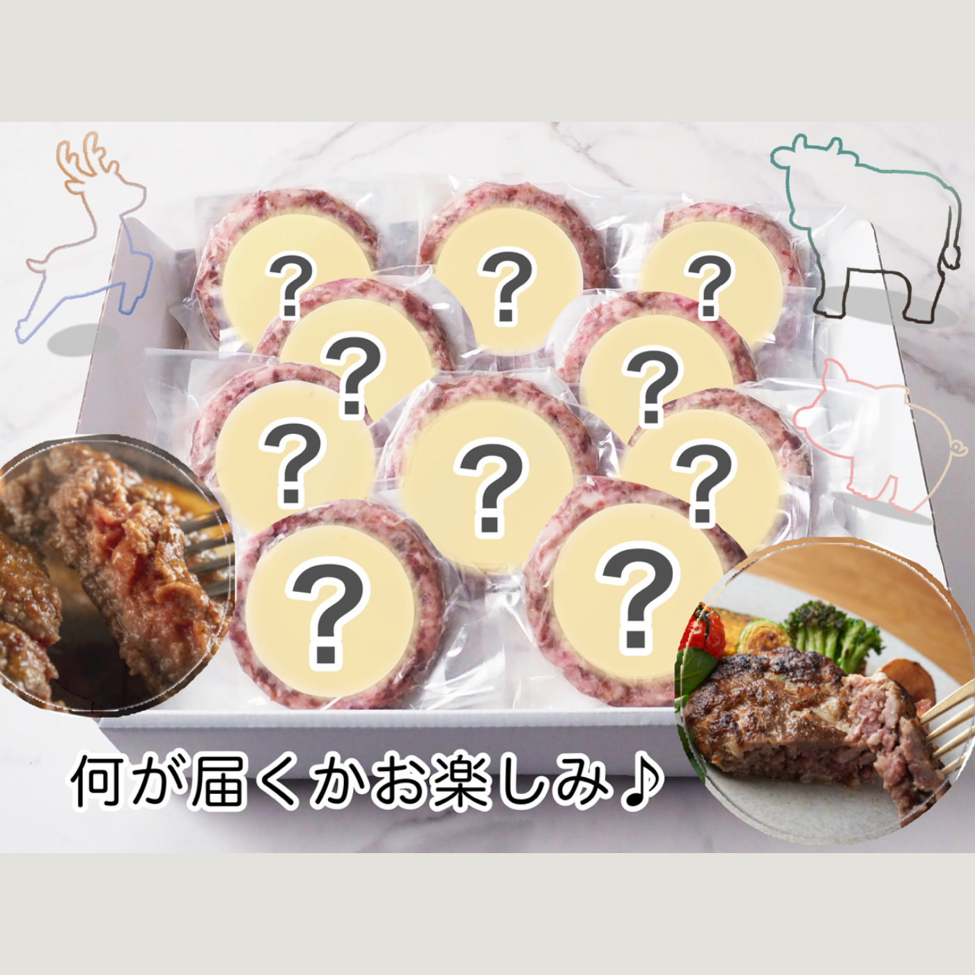 美味しさそのまま！訳ありハンバーグセット