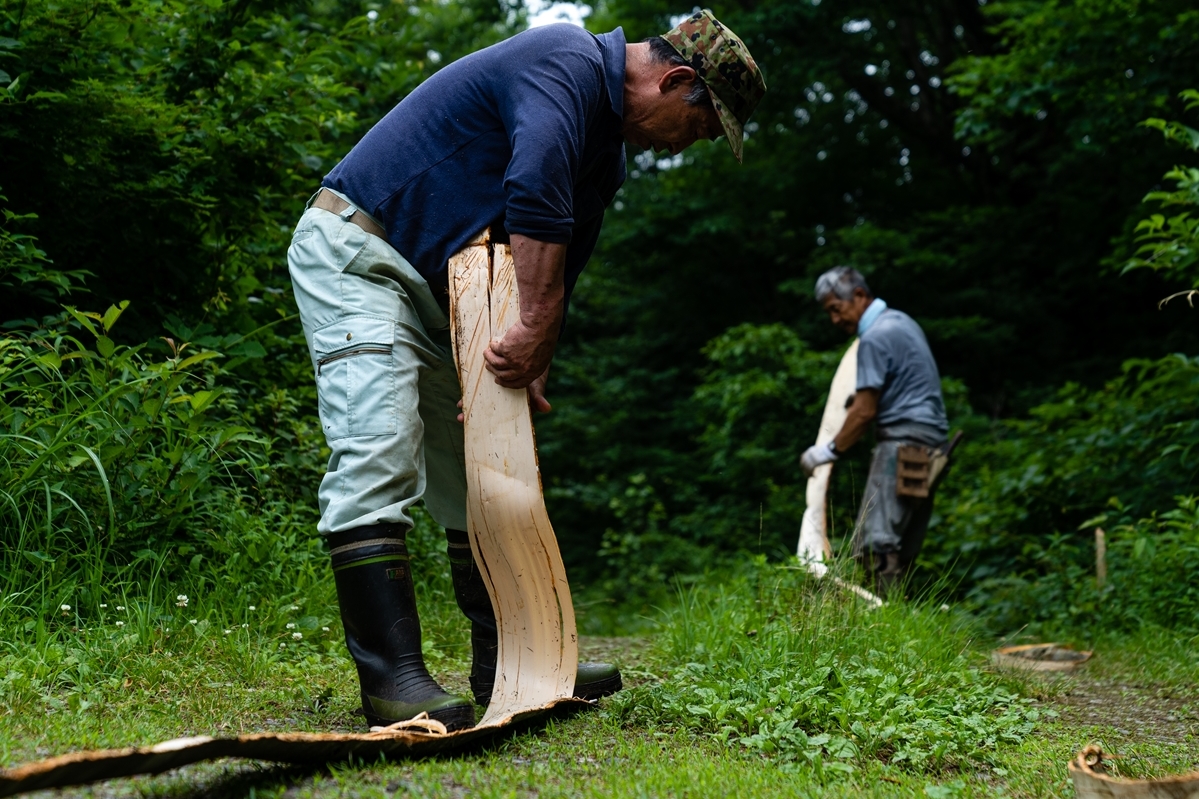 しな織のお箸入れ