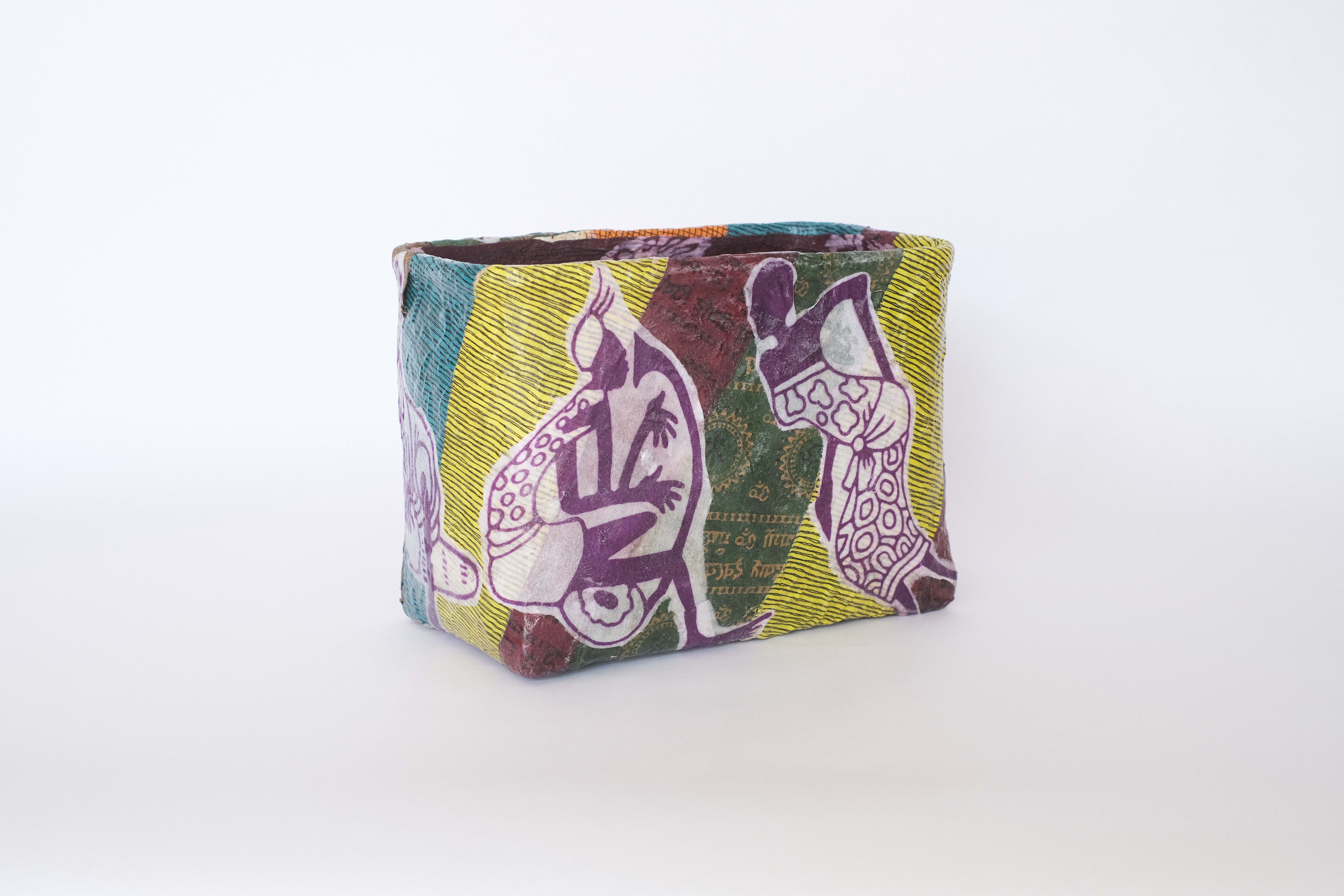 【一点物】一閑張手提げ籠 中_01