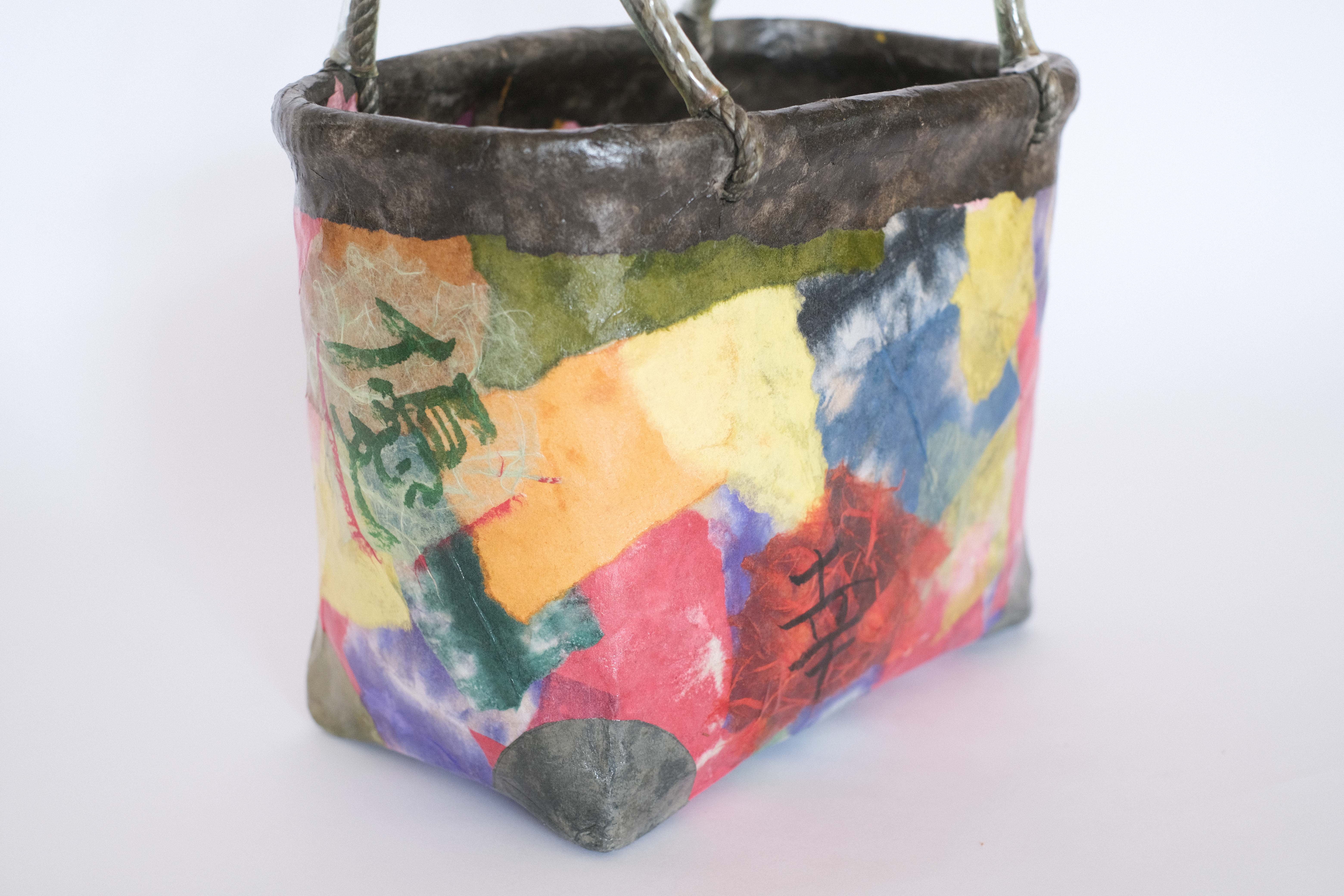 【一点物】一閑張手提げ籠 小_02